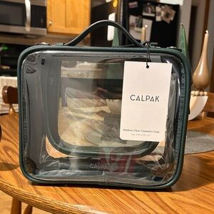 Calpak Medium Clear Cosmetics Case
